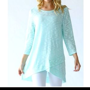 💙NWT Baby Blue, 3/4-Sleeved Top